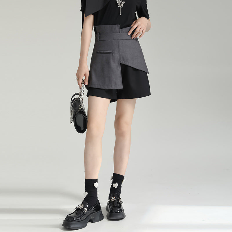 Layered Design Short Pants