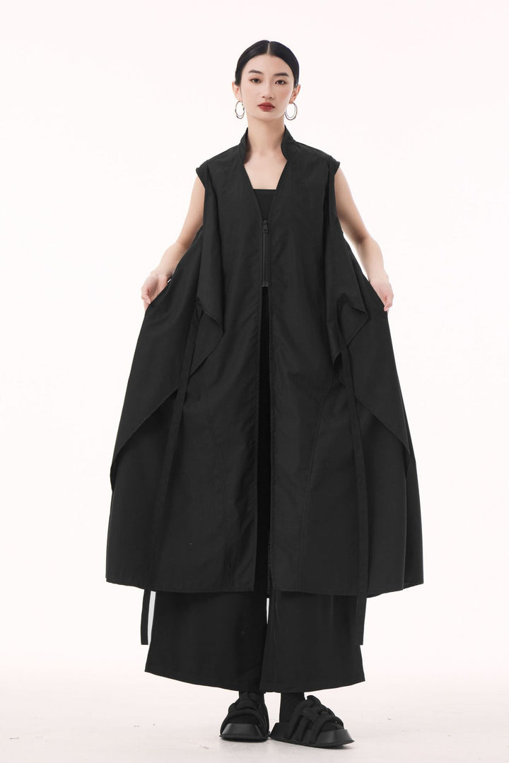 2way sleeveless vest dress