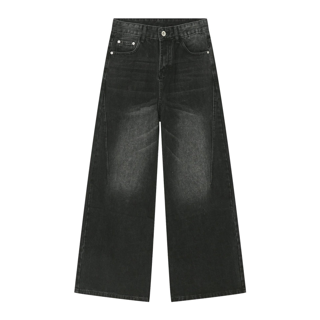 Straight wide-leg jeans