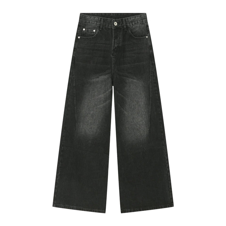 Straight wide-leg jeans