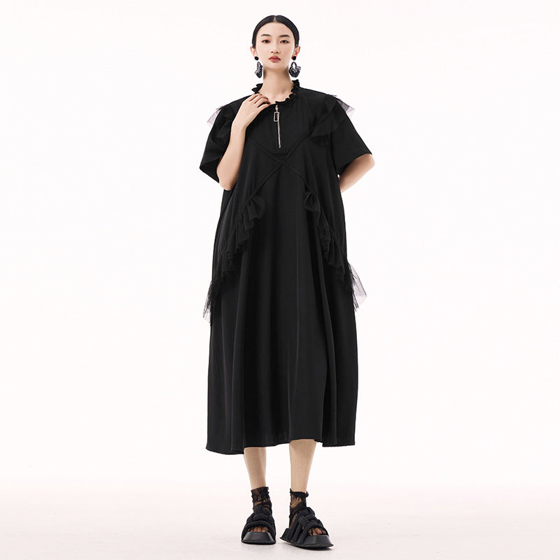 Big silhouette tulle decoration dress