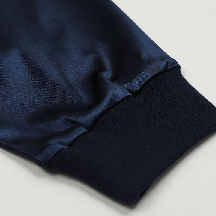 Numbering Lace Ribbon Long Sleeve Tops