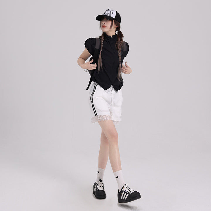 Sports ballet casual design lace shorts pants