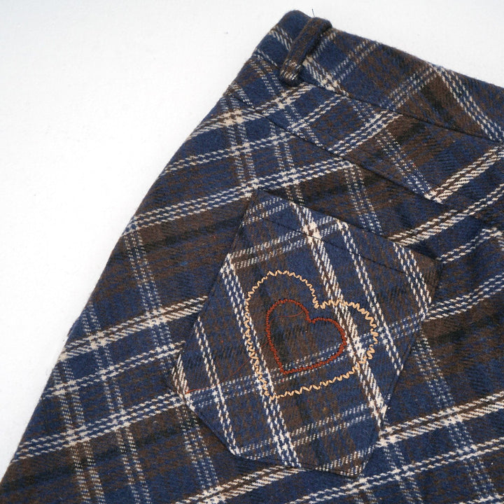 Diagonal Check Pants