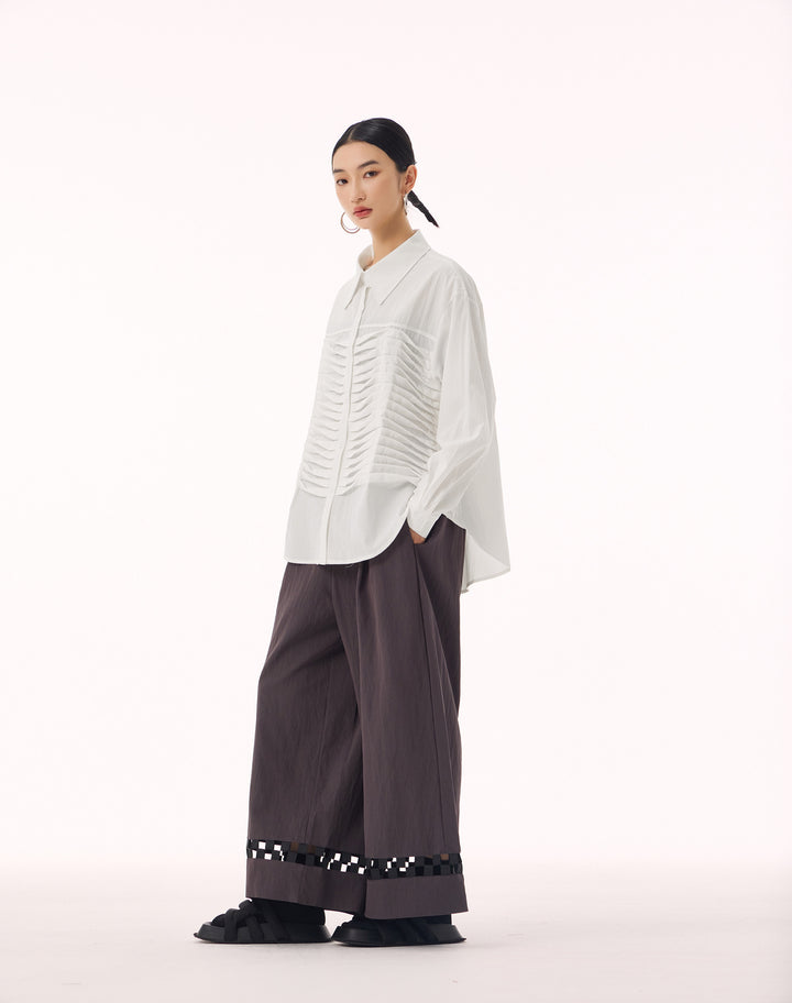 Front tuck loose shirt