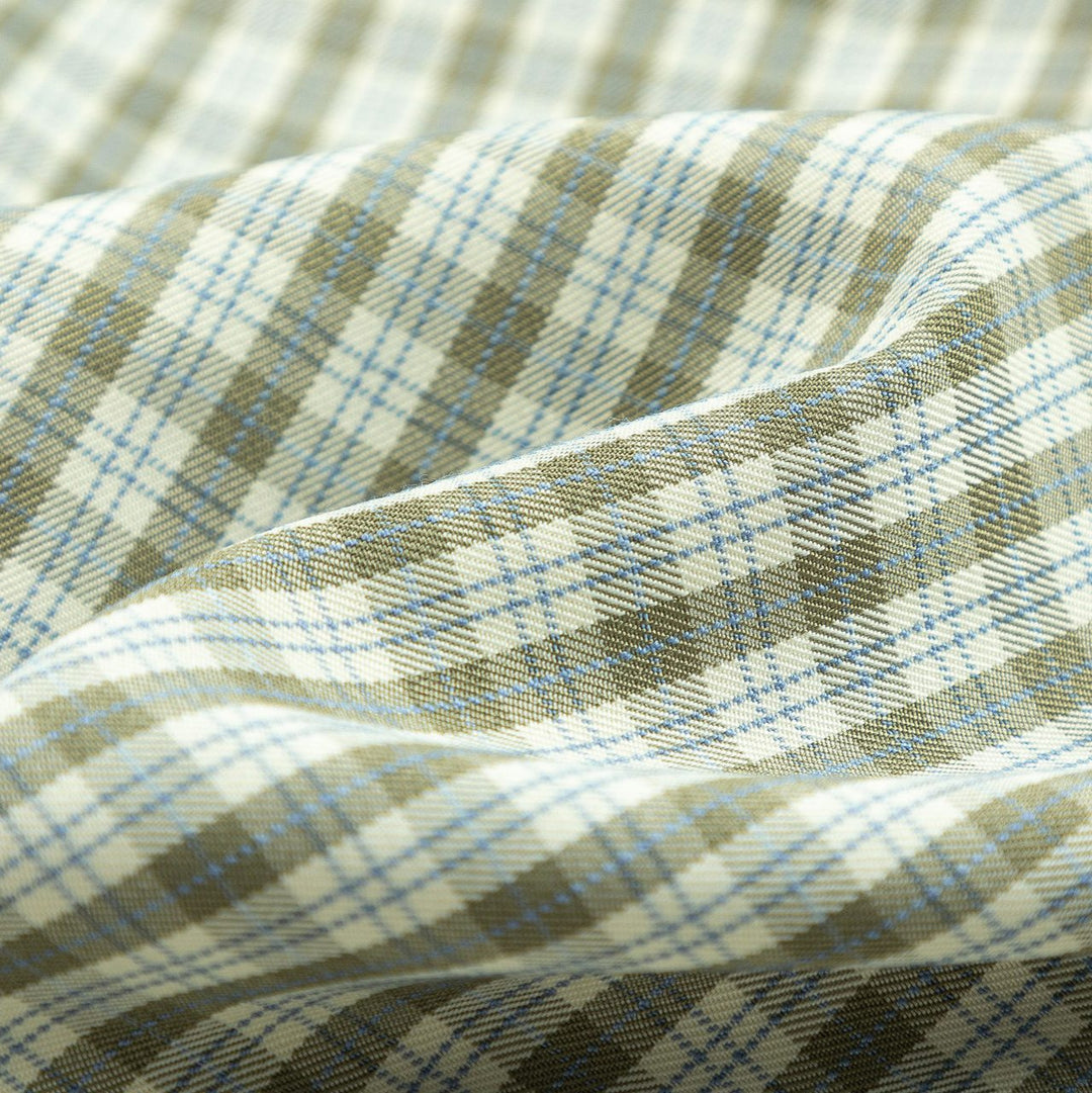 Lace checkered shirt