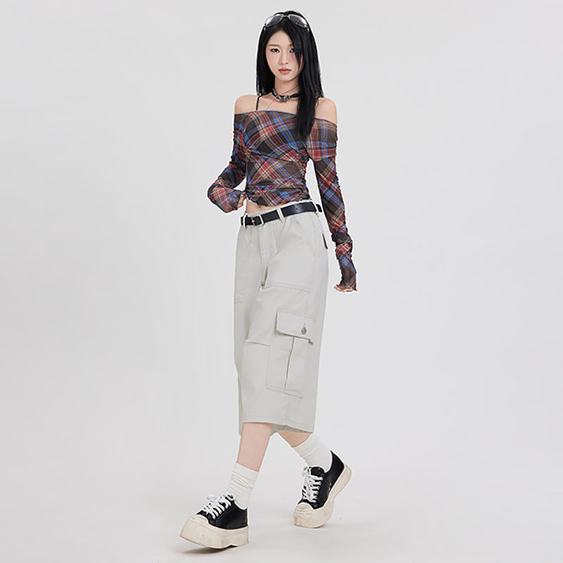 Design loose wide-leg tencel pants