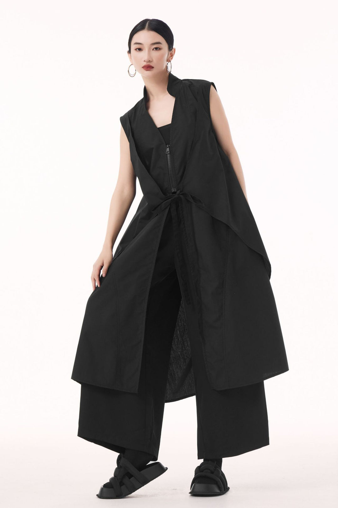 2way sleeveless vest dress