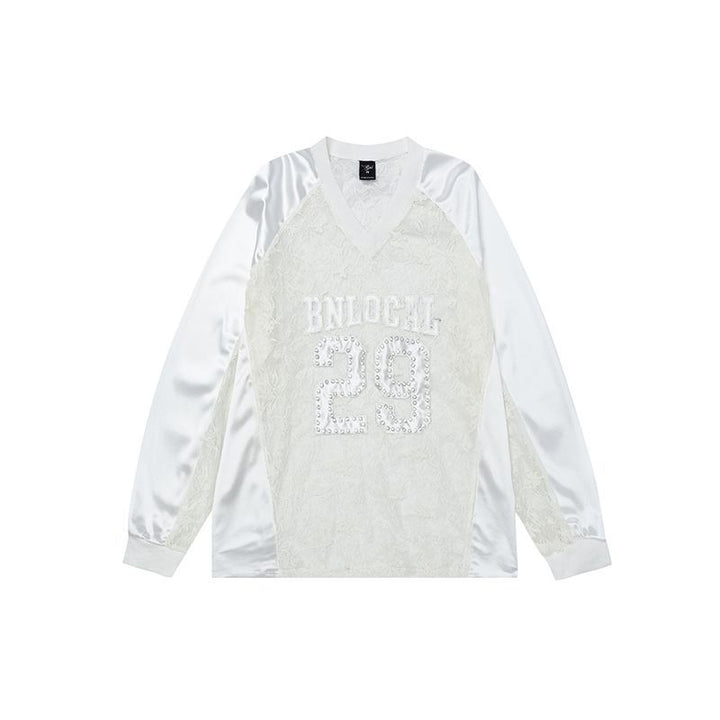 Lace Numbering Long Sleeve Tee