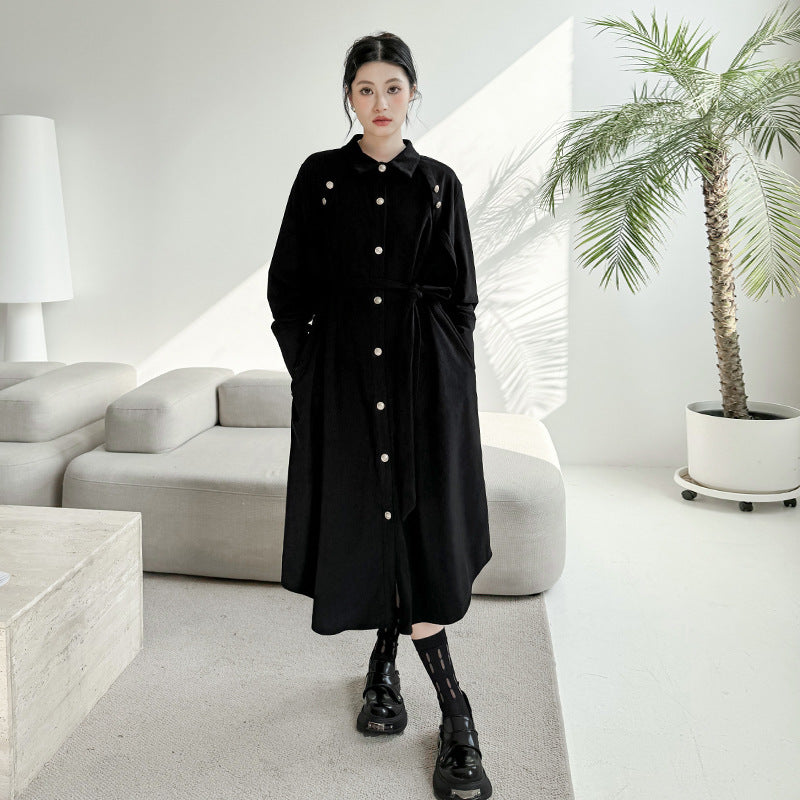 French style button one-piece