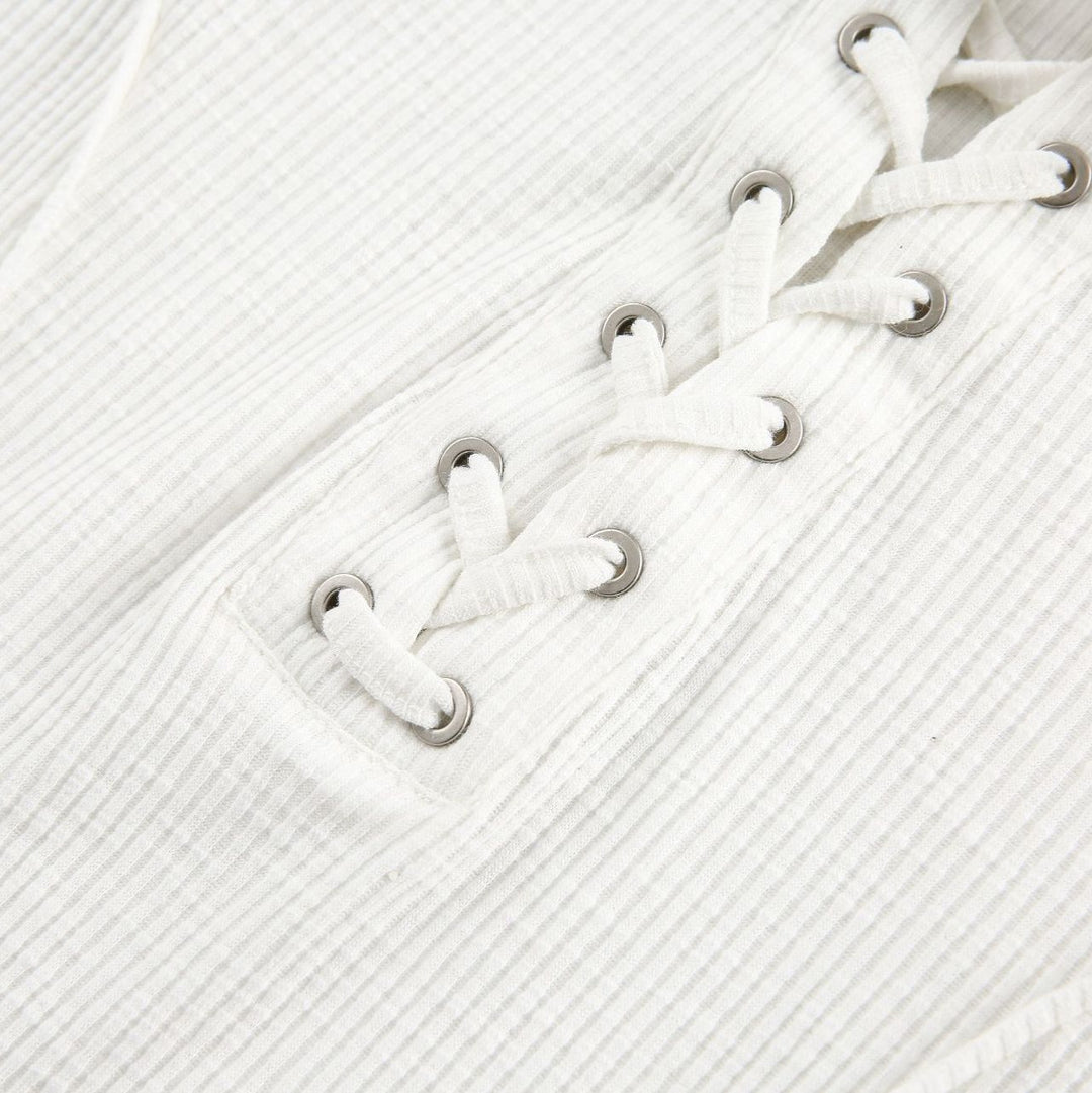 Lace-up Sleeve T-shirt