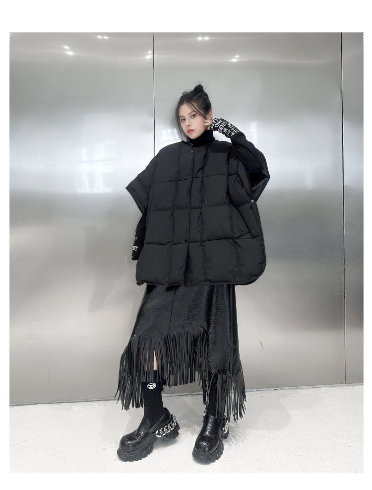 Quilted oversized vest jacket