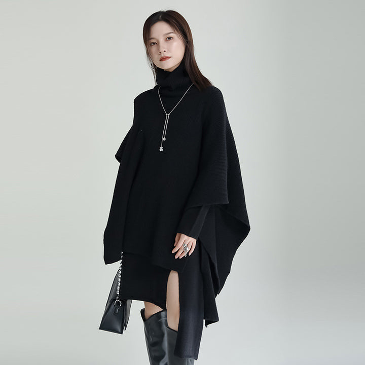 Asymmetry Knit Pullover Setup