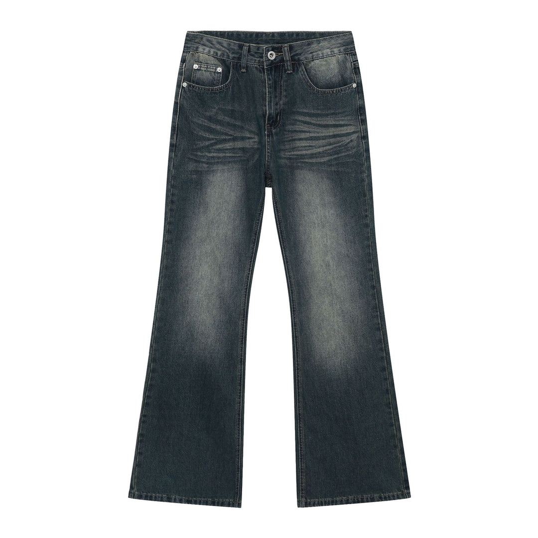 Distressed slim vintage long pants