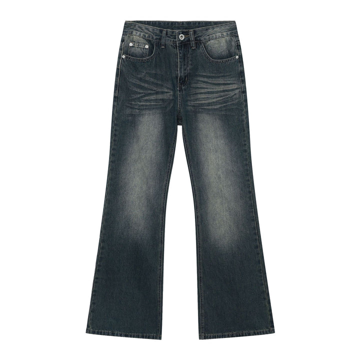 Distressed slim vintage long pants