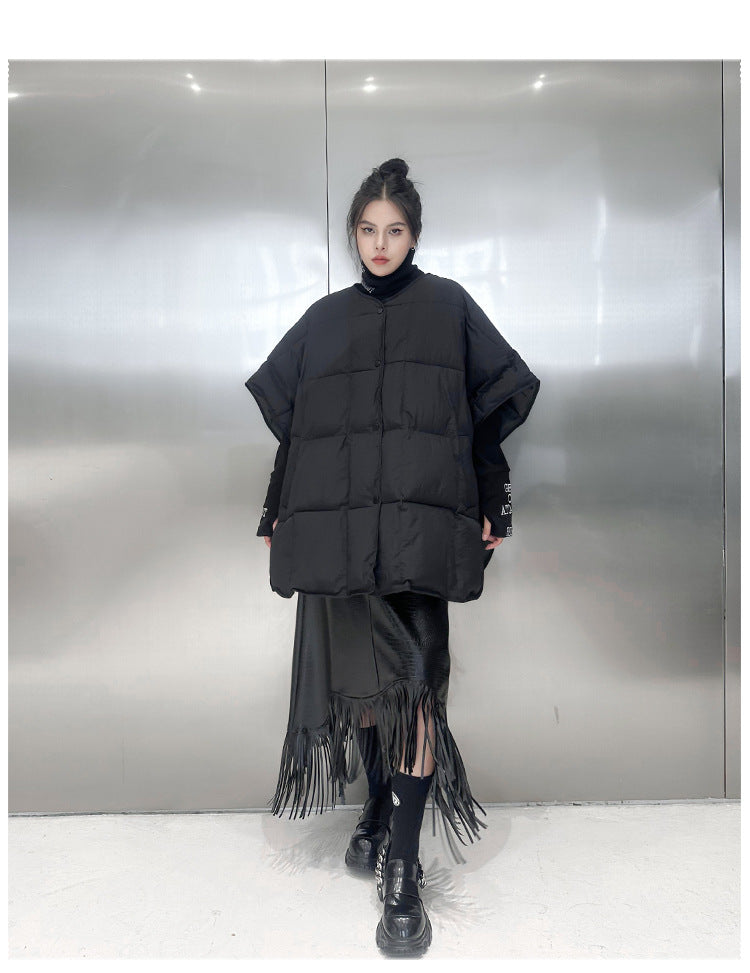 Quilted oversized vest jacket