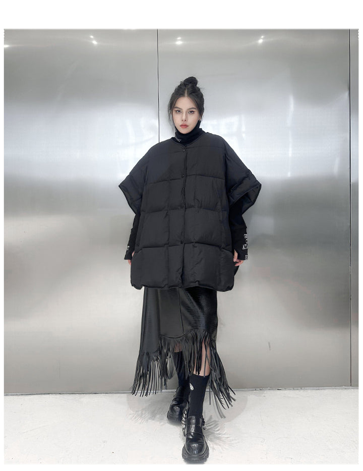 Quilted oversized vest jacket