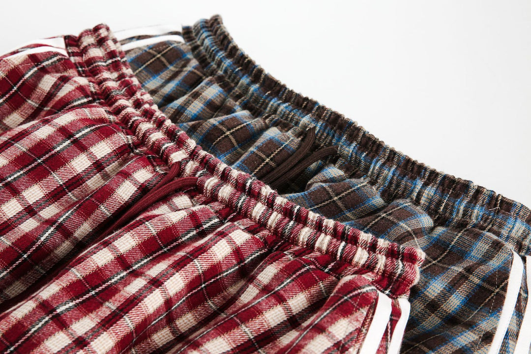 Plaid line skirt
