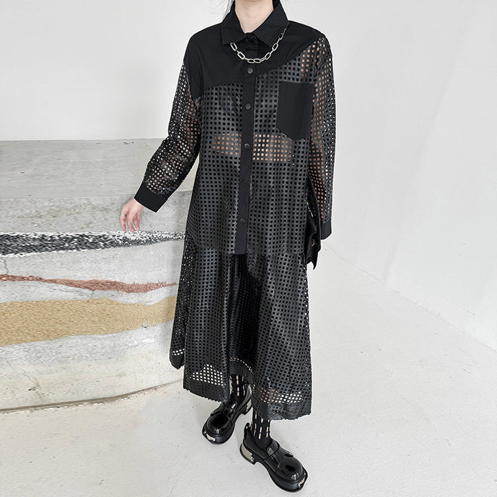 Mesh tops / mesh flare skirt