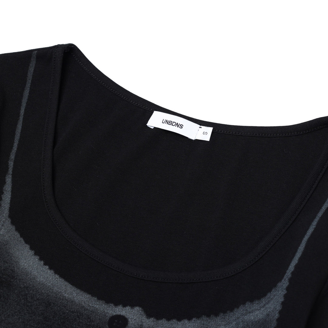 Retro Babes Print Long Sleeve T-shirt