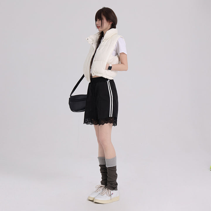 Sports ballet casual design lace shorts pants