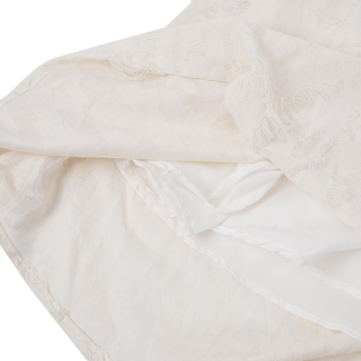 Ripped Drawstring Skirt