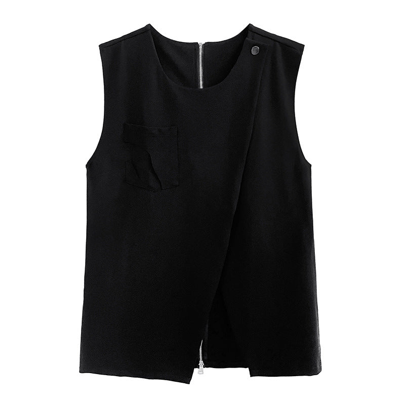 Back zipper vest