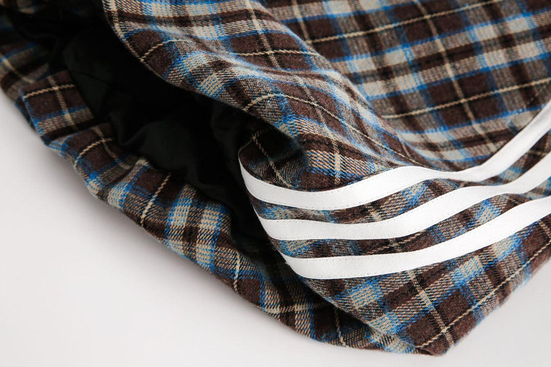 Plaid line skirt