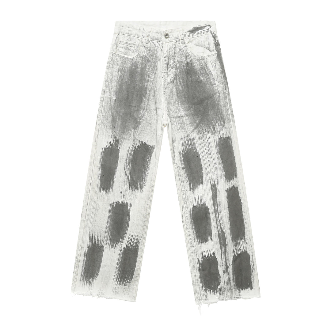 Straight wide-leg jeans