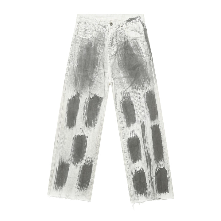 Straight wide-leg jeans