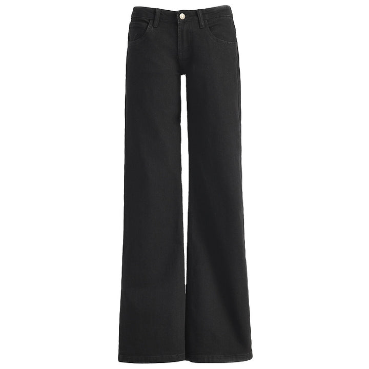 Black low waist slim jeans