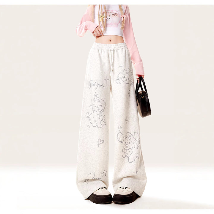 Cute Illustration Sweat Pants