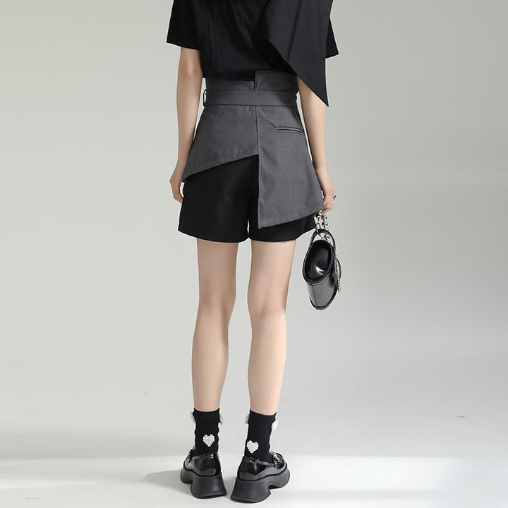 Layered Design Short Pants
