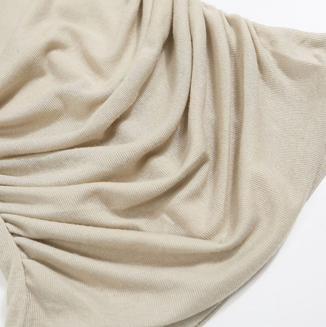 Sweet Pure Desire Halter Bow Print Irregular T shirt