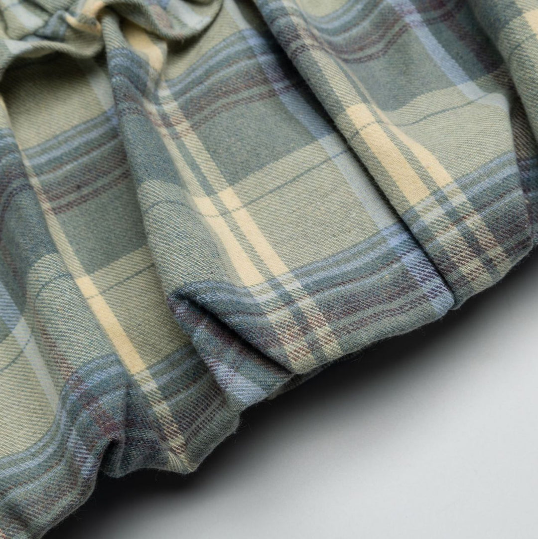 Check Front Frill Ribbon Mini Skirt