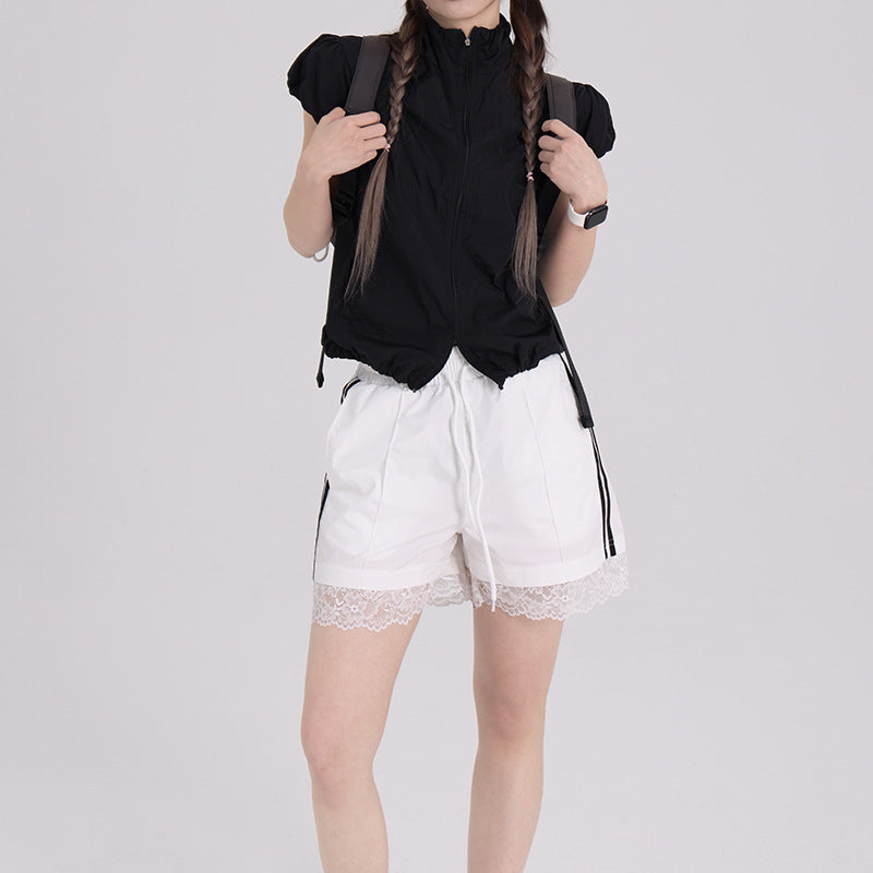 Sports ballet casual design lace shorts pants