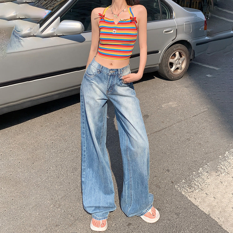 Loose wide-leg jeans