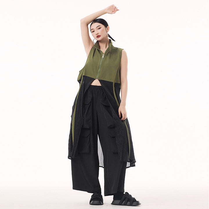 Front open jumper dress