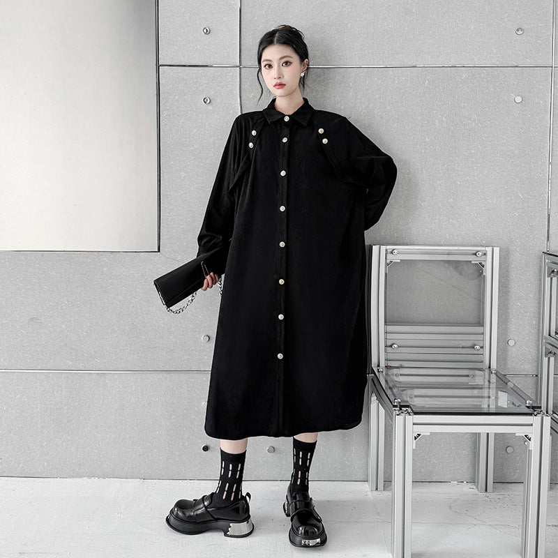 French style button one-piece