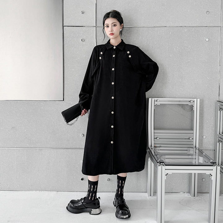 French style button one-piece