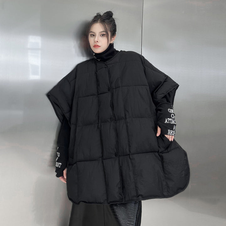 Quilted oversized vest jacket