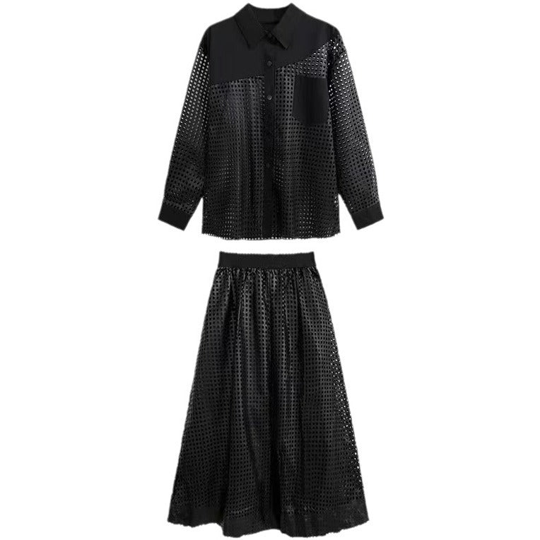 Mesh tops / mesh flare skirt