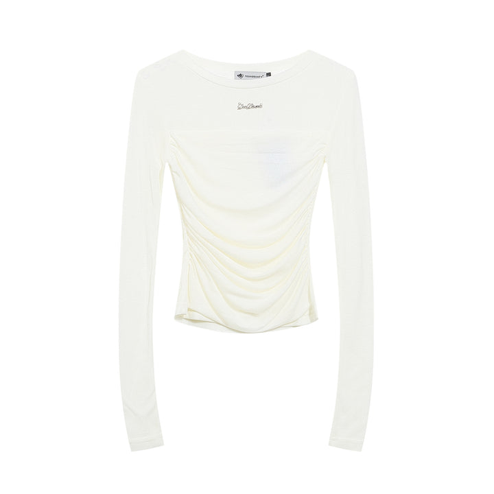 Sweet Pure Desire Halter Bow Print Irregular T shirt