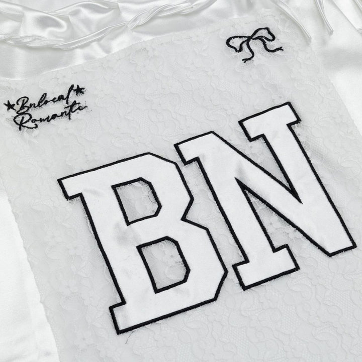 Lace Ribbon Logo Long Sleeve T-shirt