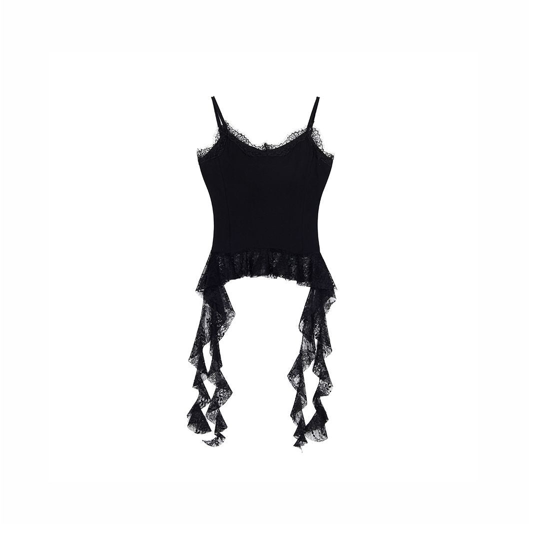 Lace Side Ribbon Camisole