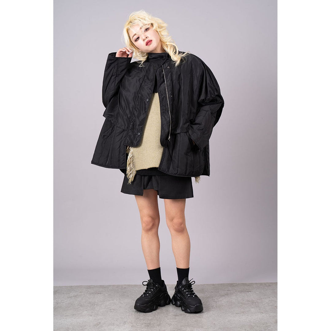 Fringe Patch Switching Knit