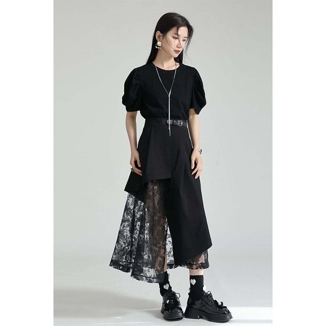 Tuck Puff Sleeve T-shirt