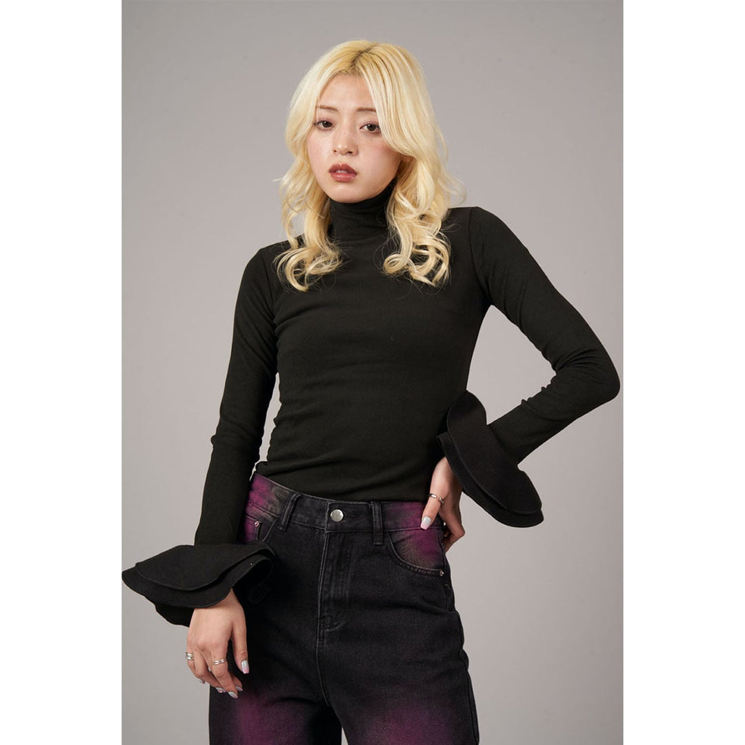 Frill Sleeve Pullover