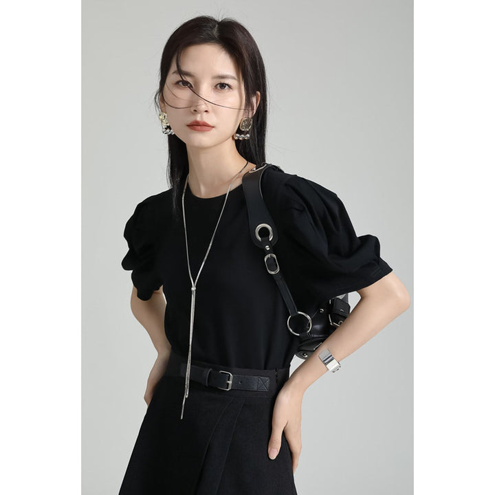 Tuck Puff Sleeve T-shirt