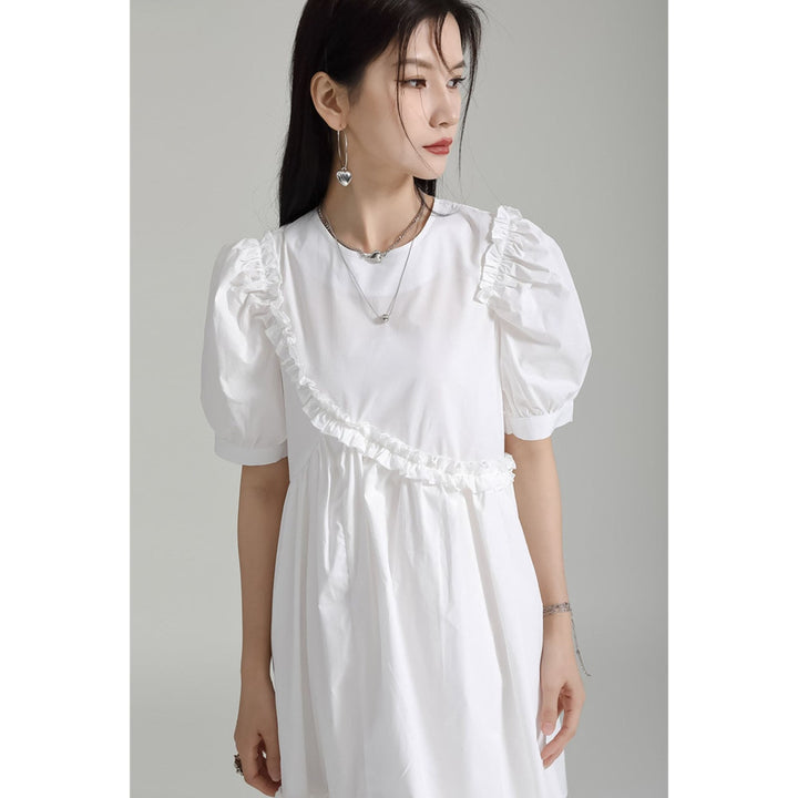 Asymmetry Frill Switching Onepiece
